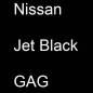 Preview: Nissan, Jet Black, GAG.